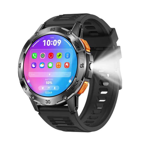 Multifunktionell Smartwatch med Hälsoövervakning och Bluetooth-samtal, kompatibel med Android & iOS Black Black