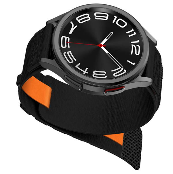 Nylon urrem til Samsung Galaxy Watch Black M Black M