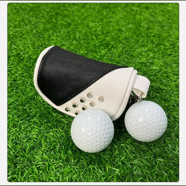 Premium PU Läder Golf Putter Skydd - Halvmåne Design med Magnetisk Stängning