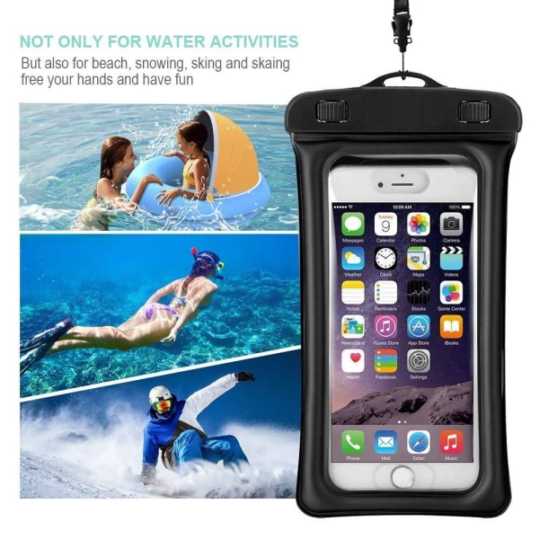INF Flydende vandtæt mobiltaske Universal Sort  2-pack