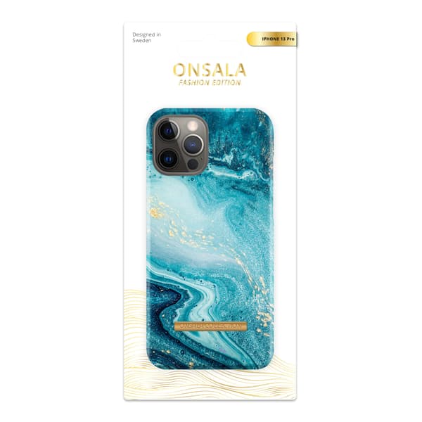 COLLECTION Mobil Cover Soft Blue Sea Marble iPhone 13 Pro