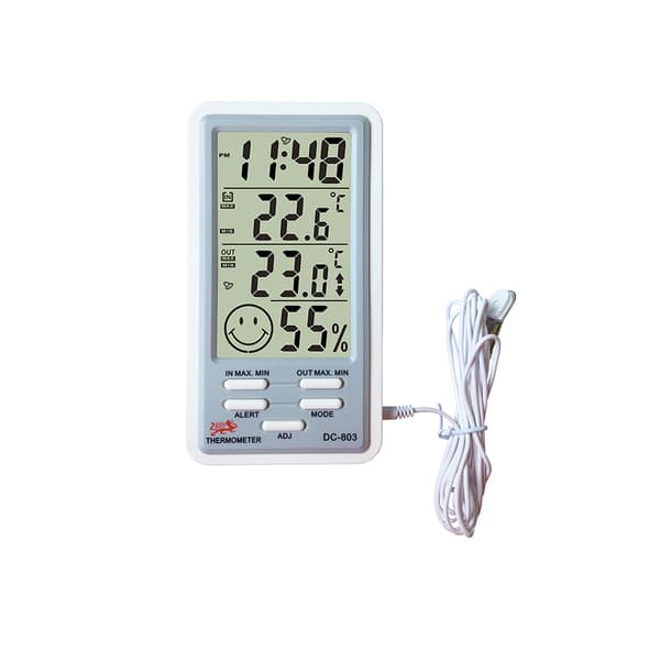 Multifunktionelt digitalt termometer med stort display