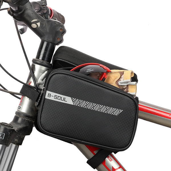 Cykelstyrtaske med telefonholder