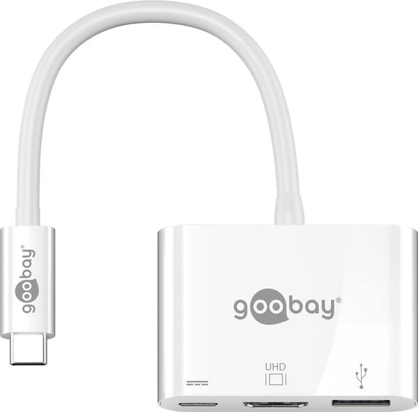 USB-C™-multiportadapter till HDMI™, PD, vit