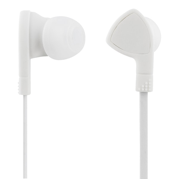 E110 In-ear earbuds, 1-button remote, 3.5mm, mic, white