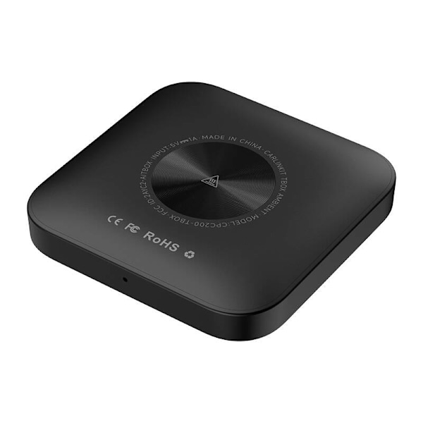 Carlinkit TBOX PLUS LED trådløs adapter, 4G/64G, Apple Carplay/Android Auto (sort)