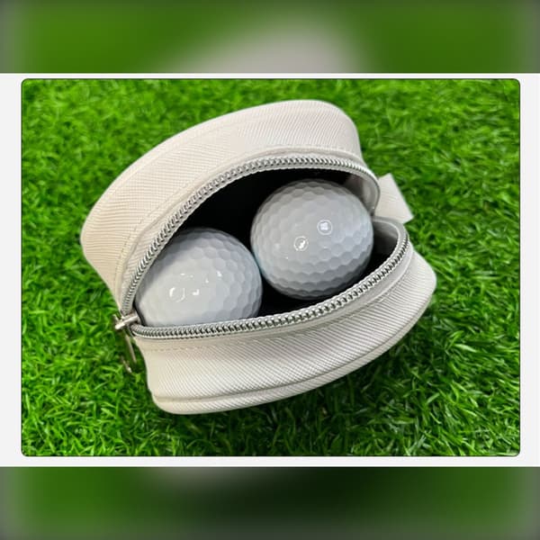 Premium PU Läder Golf Putter Skydd - Halvmåne Design med Magnetisk Stängning