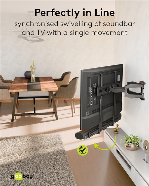 Soundbar-teline televisioille Universal, musta