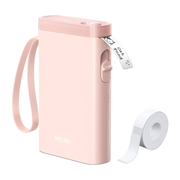 Nelko P21 termisk etikettskrivare (rosa)