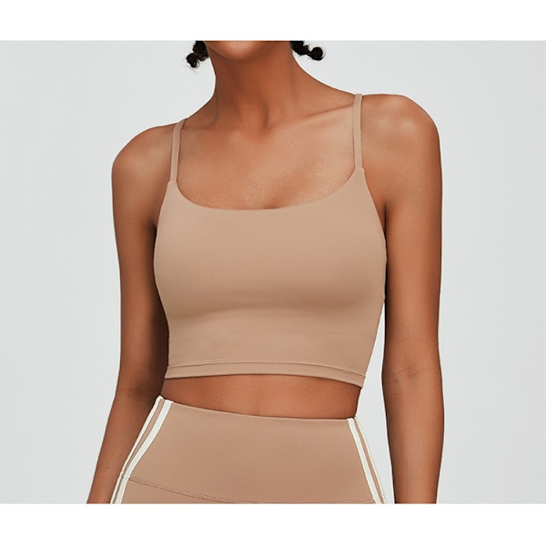 Criss Cross Sports BH og Leggings Sæt Beige M