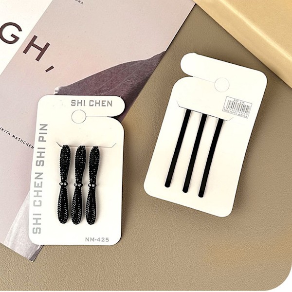 Bangs clips hårspännen för lugg 3-delad model 1