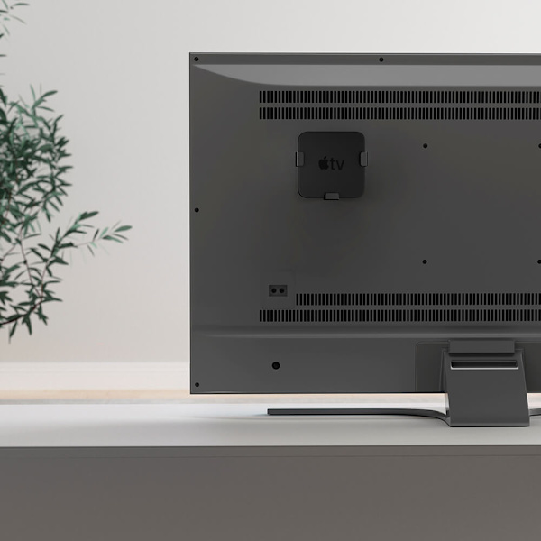 Hållare Apple TV HD 4K 1:a/2:a/3:e/4:e Gen. Svart