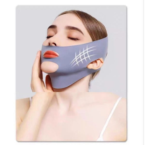 Mask för Ansiktslyft under Sömn Grå