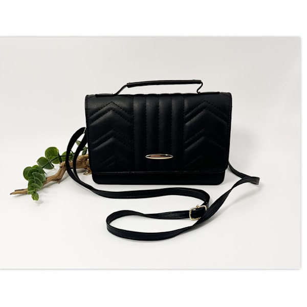 Crossbody laukku / olkalaukku naisille Musta