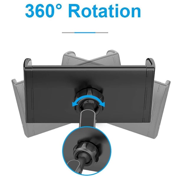 Taitettava teline autoon puhelimelle ja tabletille 4-11"