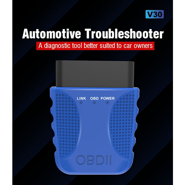 Bluetooth OBDII Bilfejlkodelæser - Diagnostiser og nulstil fejlkoder nemt