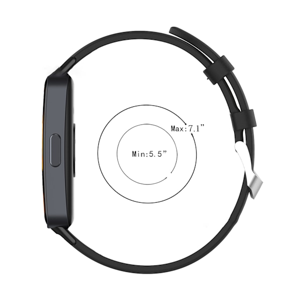 Kellon hihna haljasnahkaa Huawei band 8 Valkoinen