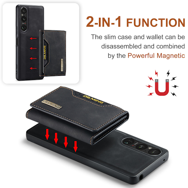 M2 Magnetic Wallet Case til Sony Sony Xperia 10 VI 2024