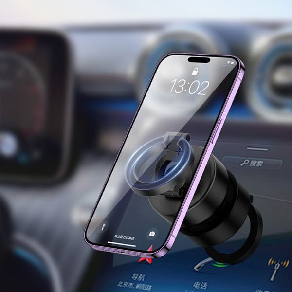 Magnetisk telefonholder - sikker og alsidig Black Black