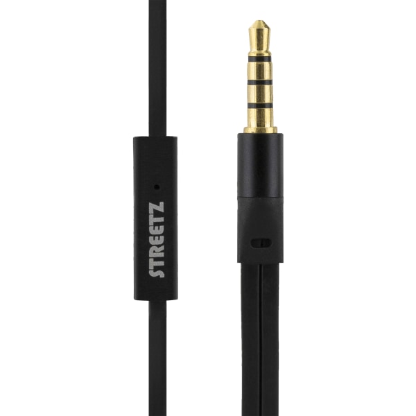 E110 In-ear headset, 1-button remote, 3.5mm, mic, black