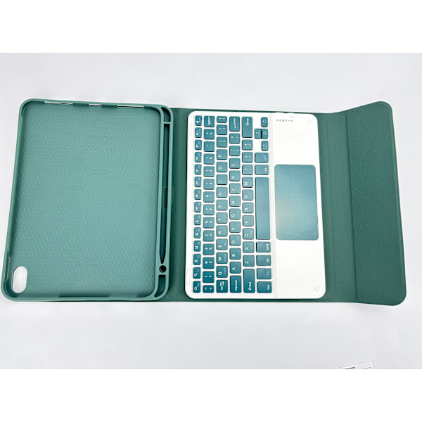Skyddsfodral med Bluetooth-Tangentbord för iPad iPad 10 10,9 tum Grön