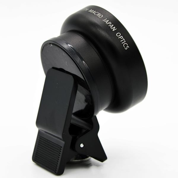 Universal Lens Adapter Ring Clip til smartphone Sort