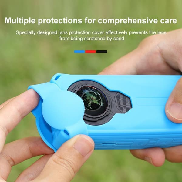 Silikonskyddsfodral för Insta360 X5-kamera Blue Blue