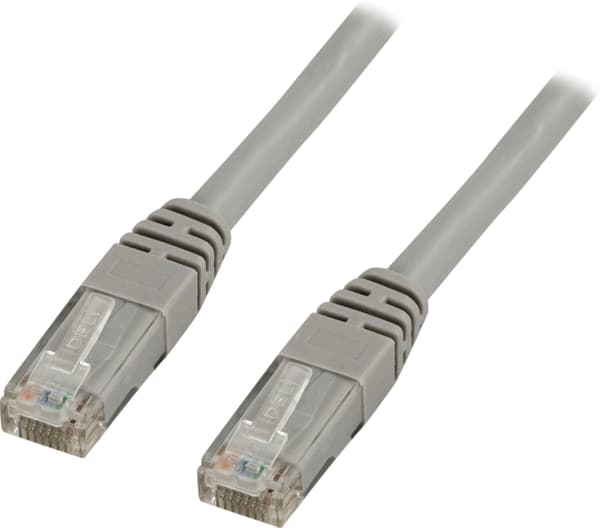 U/UTP Cat6 patch cable, LSZH, 1.5m, grey