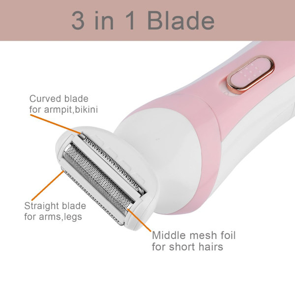Naisten parranajokone johdoton Pink