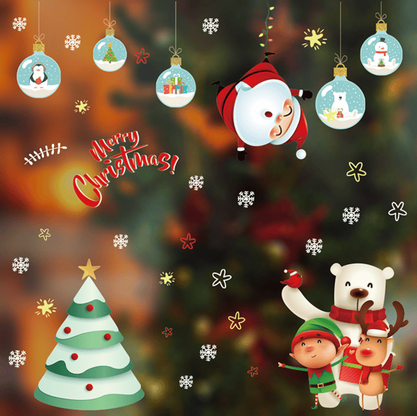 Stickers med julmotiv 2-pack