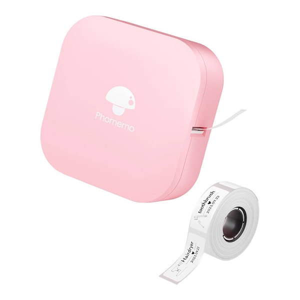Phomemo D30 bärbar etikettskrivare (rosa)