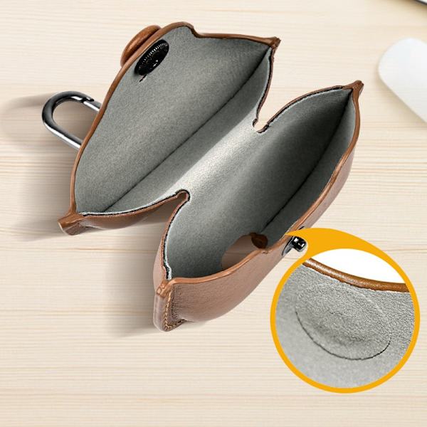 PU skyddsfodral anti-repa med krok för AirPods. Airpods 3 Svart