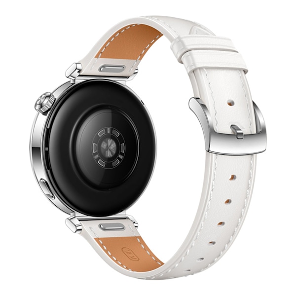 INF Klockarmband i Läder för Huawei Watch GT5 - 18MM Vit + guld