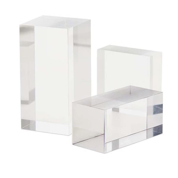 Klar Akryl Display Riser Set - Smycken, Samlarobjekt & Modell Showcase S S