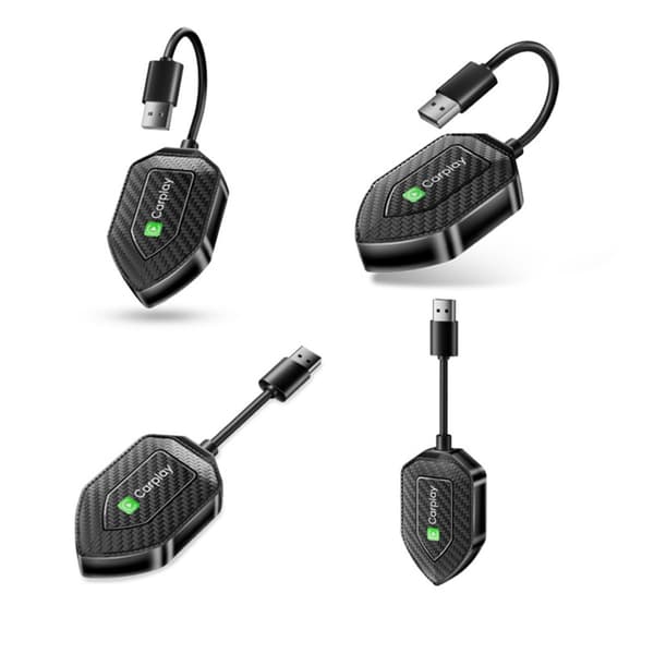 Wireless Carplay & Android Auto 2-i-1 Smart Bilanslutningsbox Adapter för trådlös anslutning