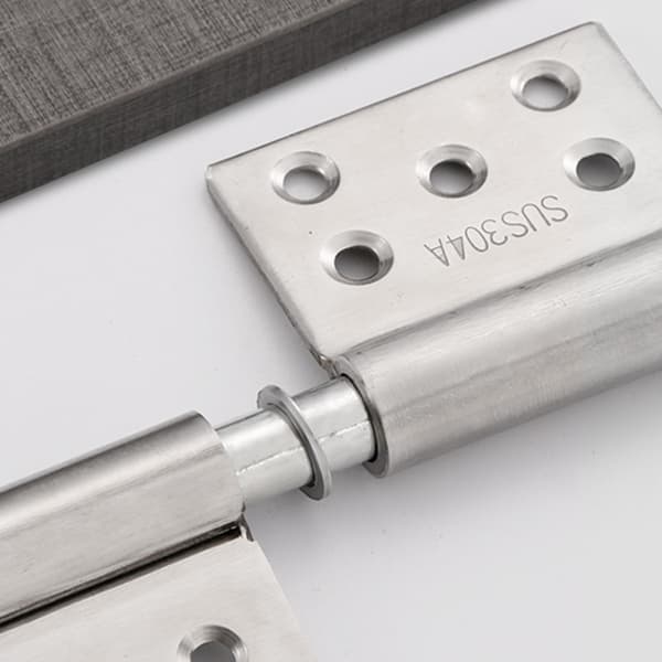 304 Rustfrit Stål Hængsel - 5 Tommer, 3mm Tykt, Stålkerne, 360° Roterbar, Flagtype - Pakke med 2