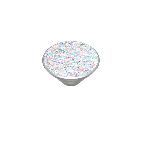 POPSOCKETS Sparkle Snow White Avtagbart Grip med Ställfunktion Premium