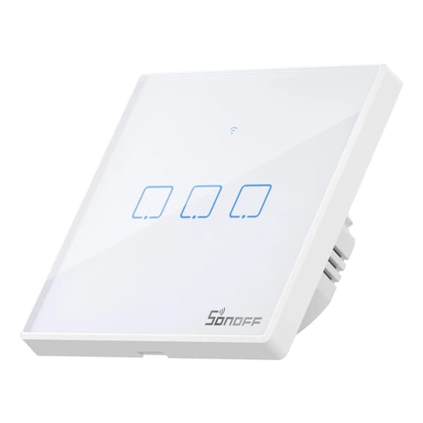 Smart Switch WiFi + RF 433 Sonoff T2 EU TX (3-kanals) uppdaterad