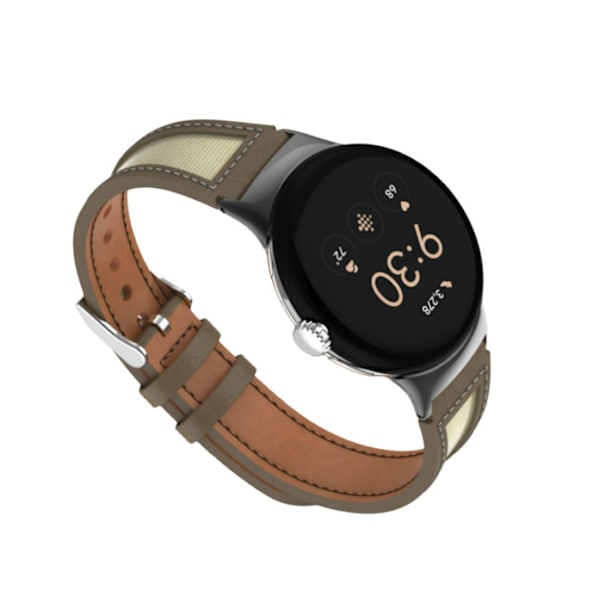 Patchwork Google Pixel Watch Band Brun