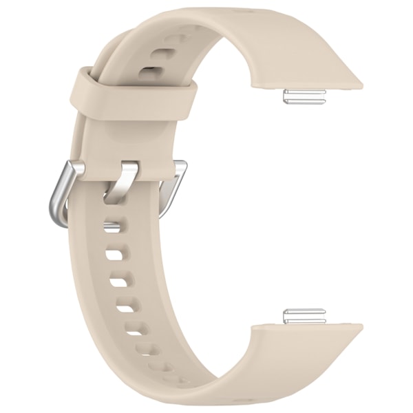 Silikonarmband för Huawei Fit 4 - Ljusrosa, Silverspänne Gul