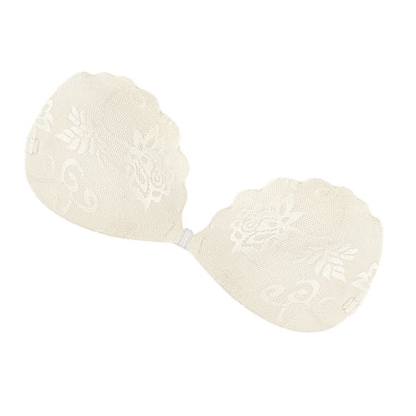 Näkymätön Deep V -pitsisilikoniliivi Beige B Beige B