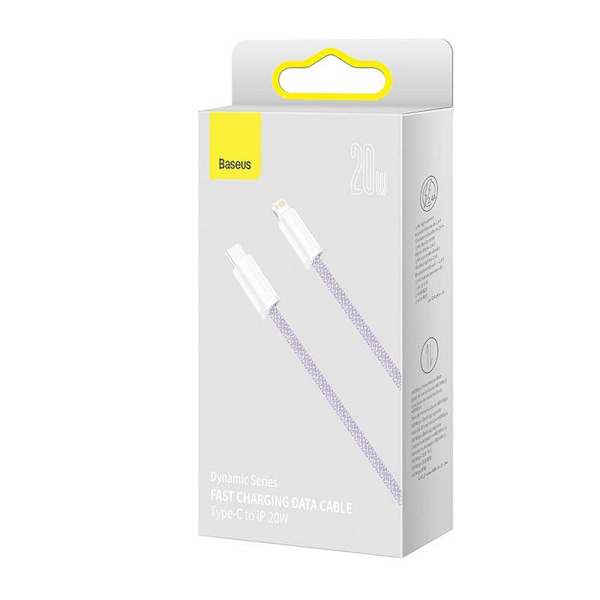USB-C-kabel för Lightning Baseus Dynamic Series, 20W, 2m (lila)
