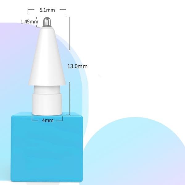 4 Pack Apple Pencil Tips Pen Erstatningsspidser White White