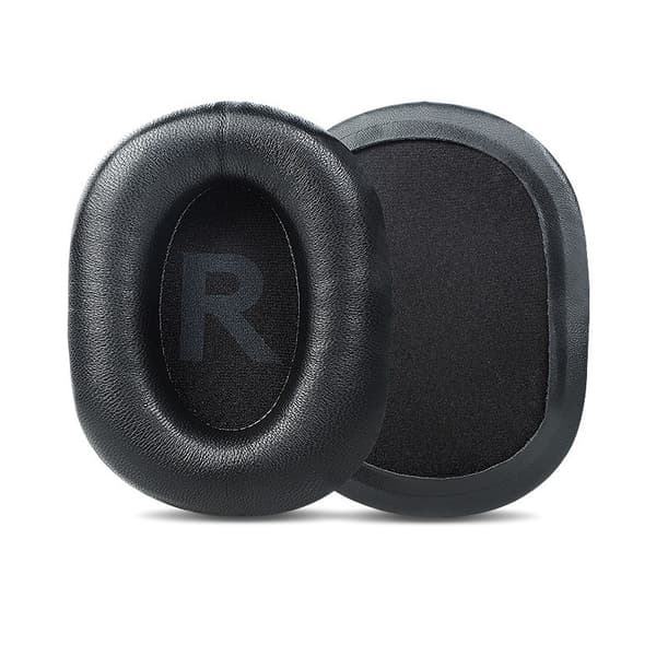Premium Lammskinn Öronkuddar för Logitech G PRO X - Svart (Par)