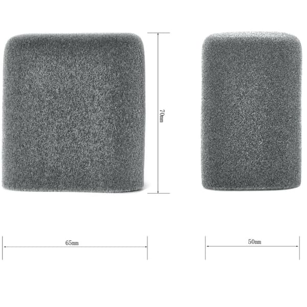 Flockad mikrofonöverdrag för FIFINE AmpliGame AM8 - Förbättrad ljudkvalitet Grey Grey