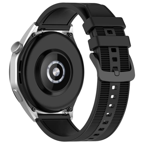 Silikone urrem 22mm til Huawei Watch GT4 Black Black