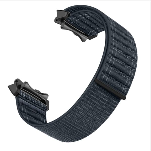 Nylon Woven Replacement Strap kompatibelt med Amazfit T-Rex3 Breathable Elastic Adjustable Dark Blue Dark Blue