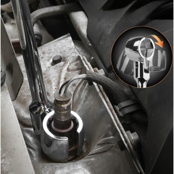 Oxygen Sensor Socket Wrench - 40CR Stål, Værktøj til Autoreparation, kompatibelt med alle biler