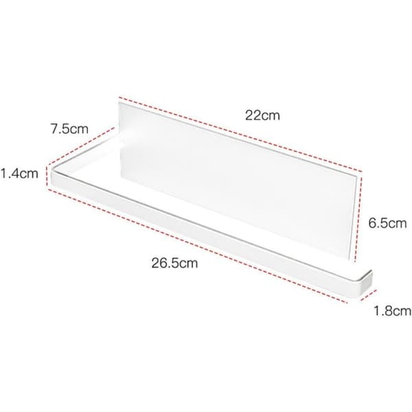 Underskab papirhåndklædeholder, kulstofstål, selvklebende uden boring, kompakt pladsbesparende design til køkken og badeværelse White White