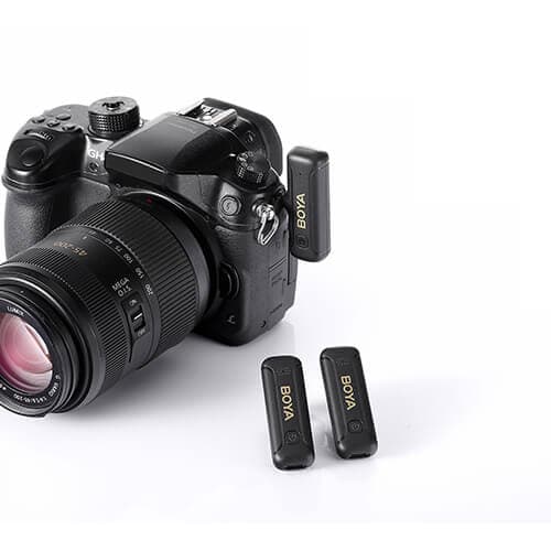 Trådlös mikrofon x2 BY-WM3T2-M2 3,5 mm TRS